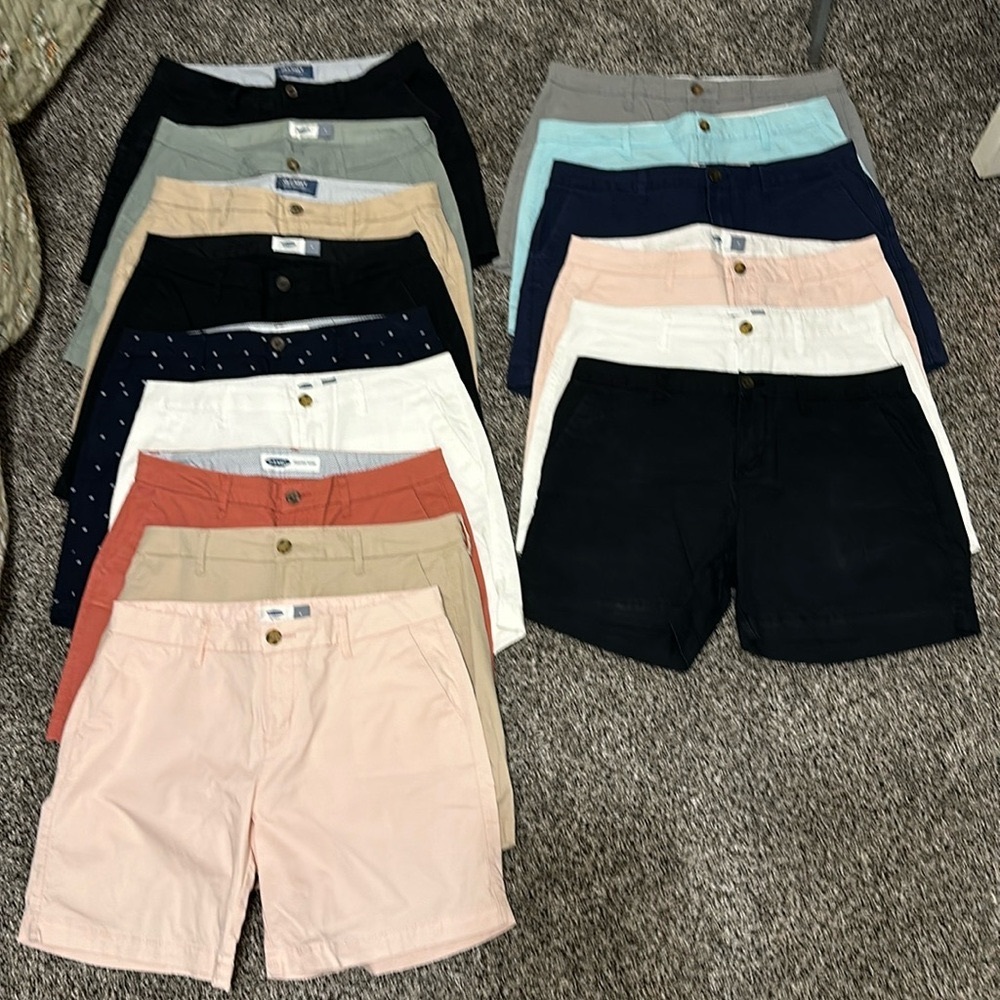 Old Navy Everyday Shorts, size 6, variety of colors